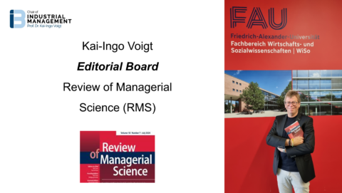 Towards entry "Prof. Voigt is delighted to join the Editorial Board of the Review of Managerial Science (RMS) by Springer Nature Group"